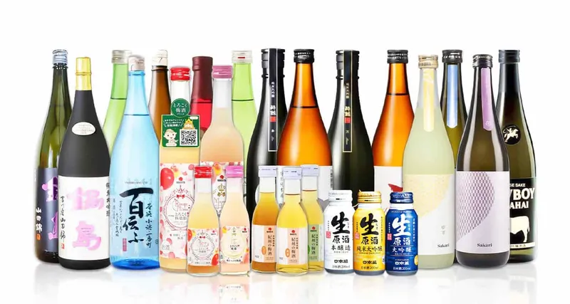 Japanese sake selection
